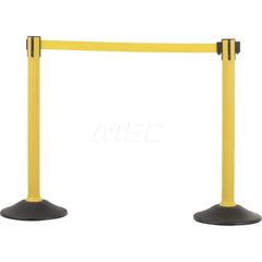 Barrier Parts & Accessories; Frame Type: Warning Post; Mounting Hardware: Mounting Hardware Included; Height (Inch): 38.5; Height (Decimal Inch): 38.5; Material: HDPE; Concrete; Color: Yellow; Length (Feet): 78.00; Length (Inch): 78.00; Overall Height: 38