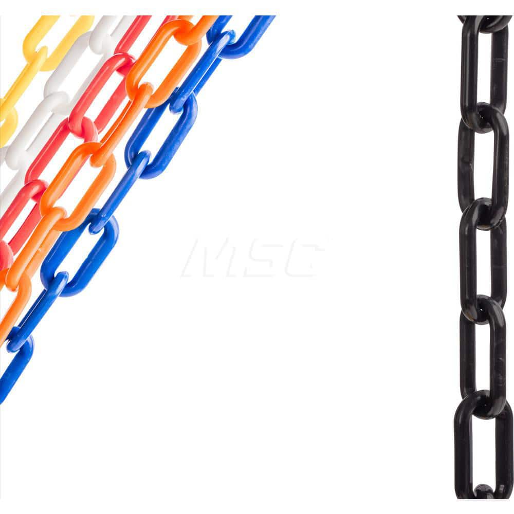 Barrier Rope & Chain; Material: Plastic; Rope/Chain Material: Plastic; Hook Fitting Material: Plastic; Snap End Material: None; Color: Black; Length (Feet): 100.00; 100.000; Overall Length: 100.00