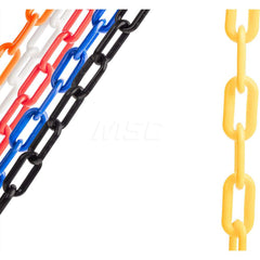 Barrier Rope & Chain; Material: Plastic; Rope/Chain Material: Plastic; Hook Fitting Material: Plastic; Snap End Material: None; Color: Yellow; Length (Feet): 50.00; 50.000; Overall Length: 50.00