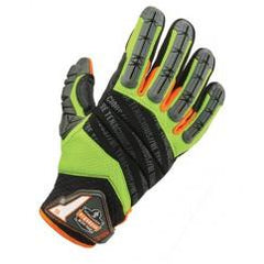 924 L LIME HYBRID DORSAL GLOVES - Exact Industrial Supply