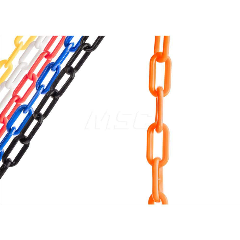 Barrier Rope & Chain; Material: Plastic; Rope/Chain Material: Plastic; Hook Fitting Material: Plastic; Snap End Material: None; Color: Orange; Length (Feet): 50.00; 50.000; Overall Length: 50.00