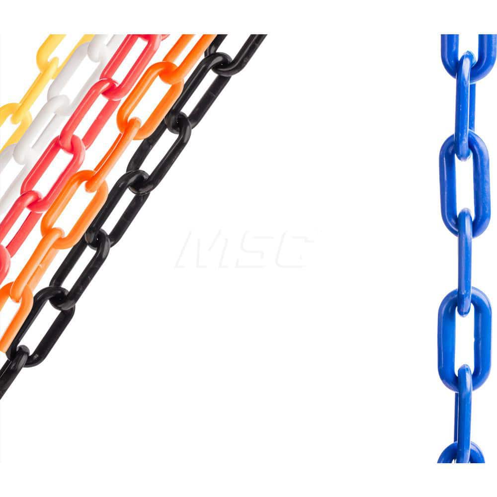 Barrier Rope & Chain; Material: Plastic; Rope/Chain Material: Plastic; Hook Fitting Material: Plastic; Snap End Material: None; Color: Blue; Length (Feet): 50.00; 50.000; Overall Length: 50.00