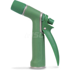 Garden Hose Spray Nozzles; Nozzle Type: Cleaning Nozzle; Adjustable Nozzle; Activation Method: Rear Trigger; Material: Plastic; Thread Type: GHT; Features: Concentrated stream to gentls mist; Ergonomic Non-Slip Handle; One-handed Trigger Lock; Color: Aqua