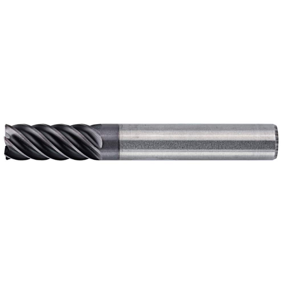 Square End Mill: 1'' Dia, 4'' LOC, 1'' Shank Dia, 6.5'' OAL, 3 Flutes, Solid Carbide Single End, AlTiN Finish, 45 ° Helix, Centercutting, RH Cut, RH Flute