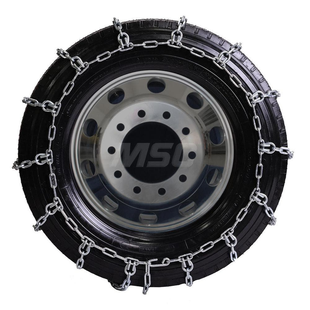 Tire Chains; For Use With: 225/75R17.5; 225/60R19; 265/75R15; 9.5R16.5; 225/70R17.5; 245/75R16; 7.5R16; 265/70R15; 215/80R17; 235/85R16; 7R17; Axle Type: Single Axle