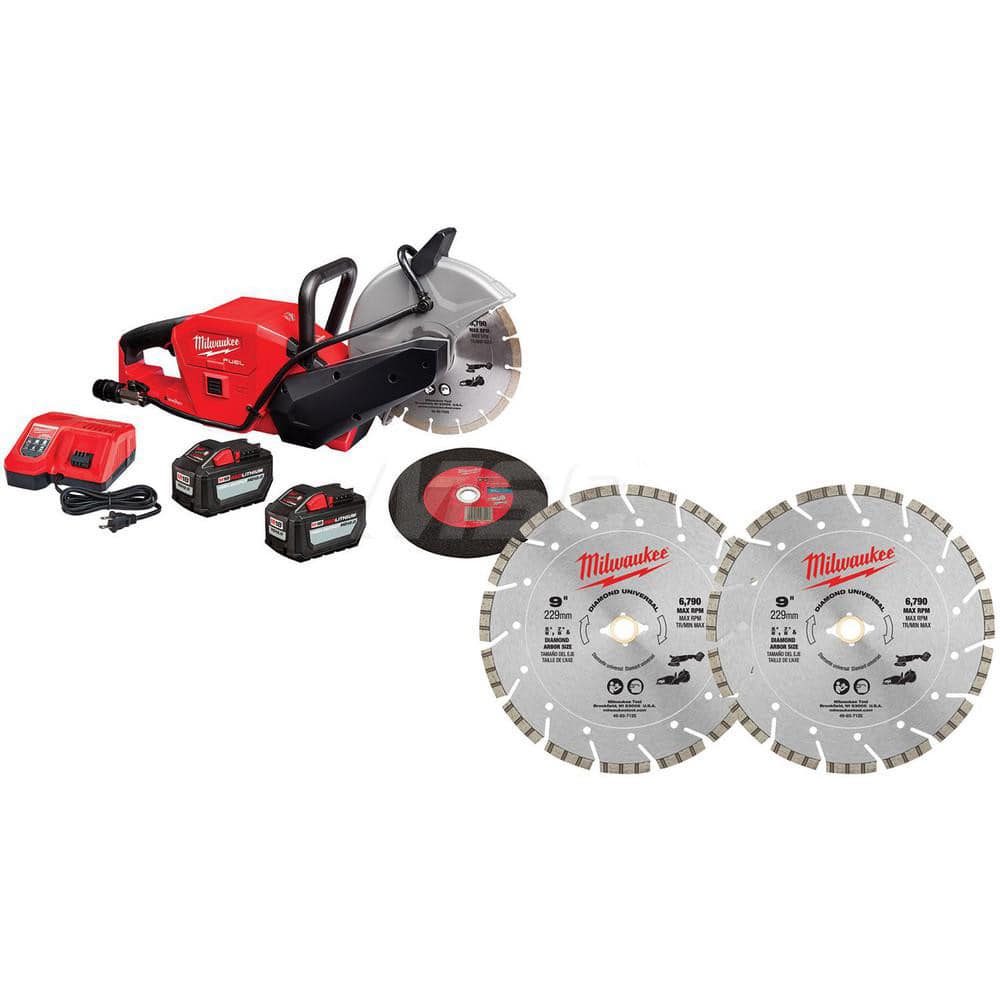 9″ 18V Cordless Cut-Off Tool 6,600 RPM, 7/8″ Arbor, 3-25/64″ Depth at 90°, Right Blade, Lithium-Ion Battery Included