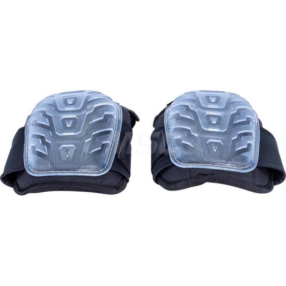 Knee Pads; Strap Type: Snap Hook; Hard Protective Cap: Yes; Size: One Size Fits All; Padding Material: Gel; Color: Black; Special Features: Anti-Compression Air-Injected Gel
