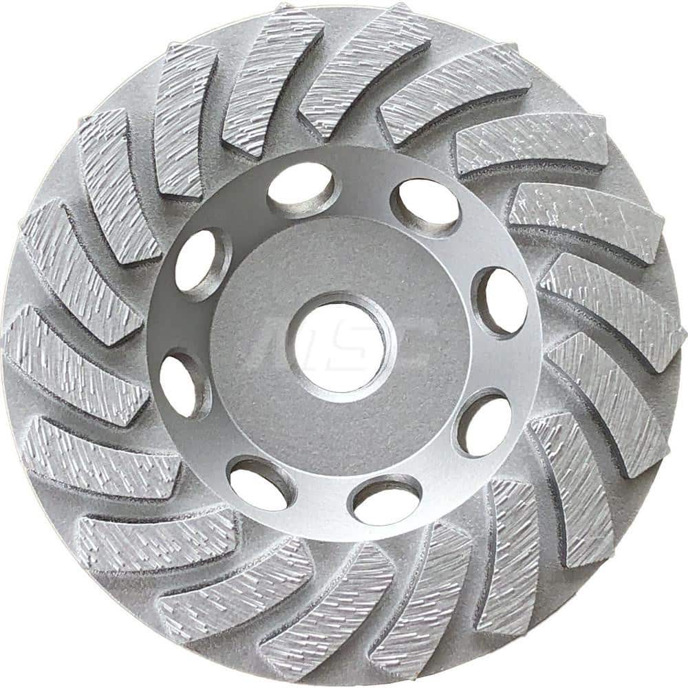 Surface Grinding Wheel: 5″ Dia, 1-3/16″ Thick, 5/8″ Hole, 50 & 60 Grit Type 11, Diamond