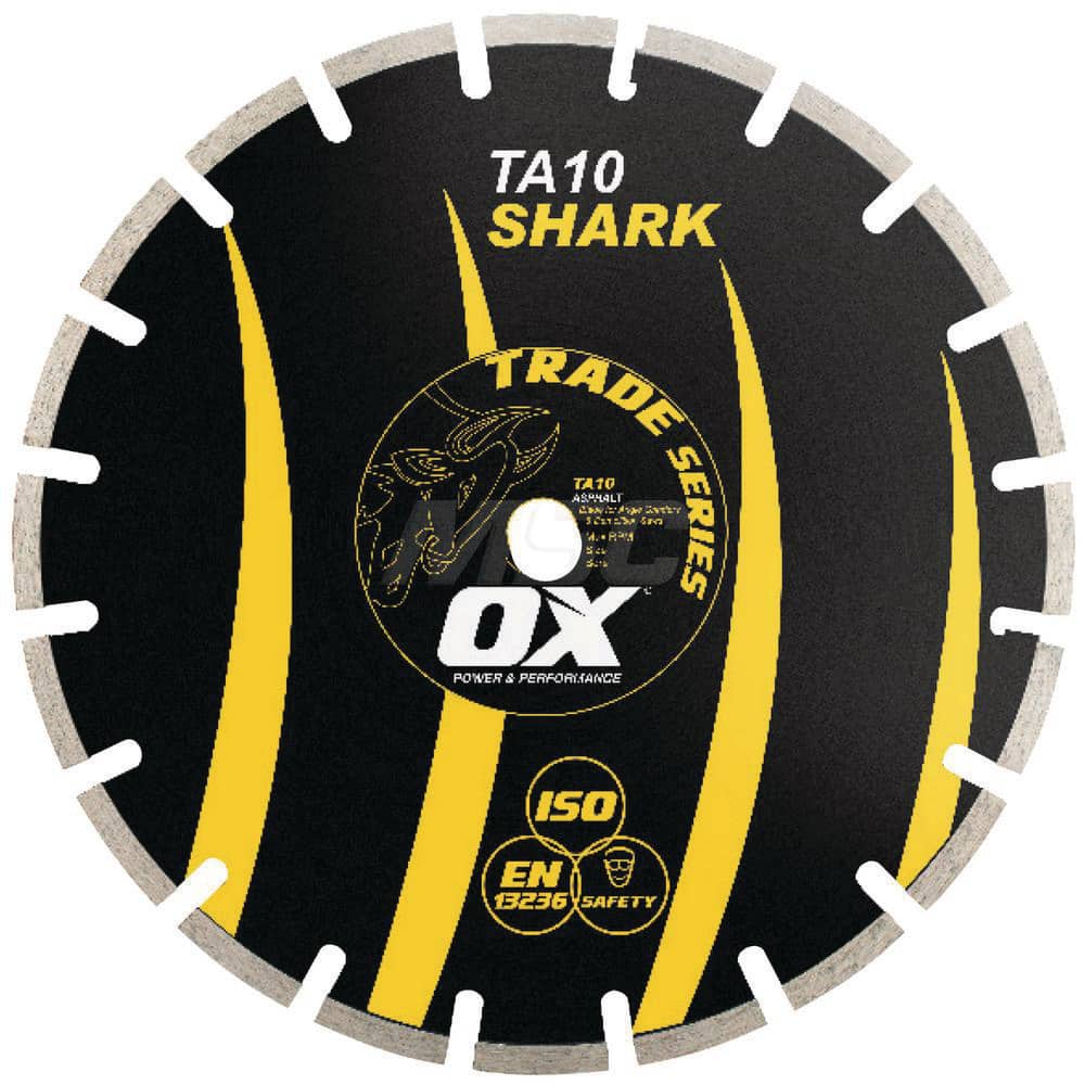 Wet & Dry Cut Saw Blade: 12″ Dia, 1″ Arbor Hole Use on Asphalt, Standard Arbor