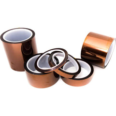 Polyimide Film Tape: 1-1/4″ Wide, 100' x 1 mil Thick Non-Adhesive, 100 to 500 ° F, Series PPF