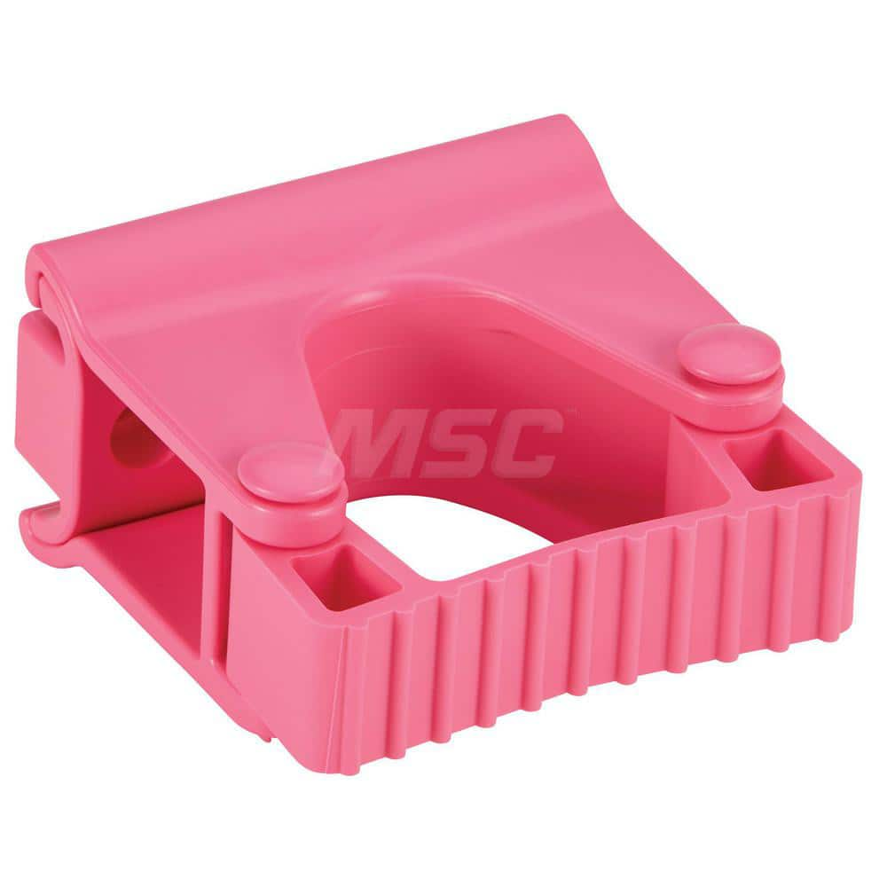 Mop & Broom Wall Hooks; Type: Wall Bracket; Number Of Holders: 1.000; Maximum Load Capacity: 6.61; Material: Polypropylene; TPE Rubber; Polyamide; Color: Pink; Width (Inch): 3.43