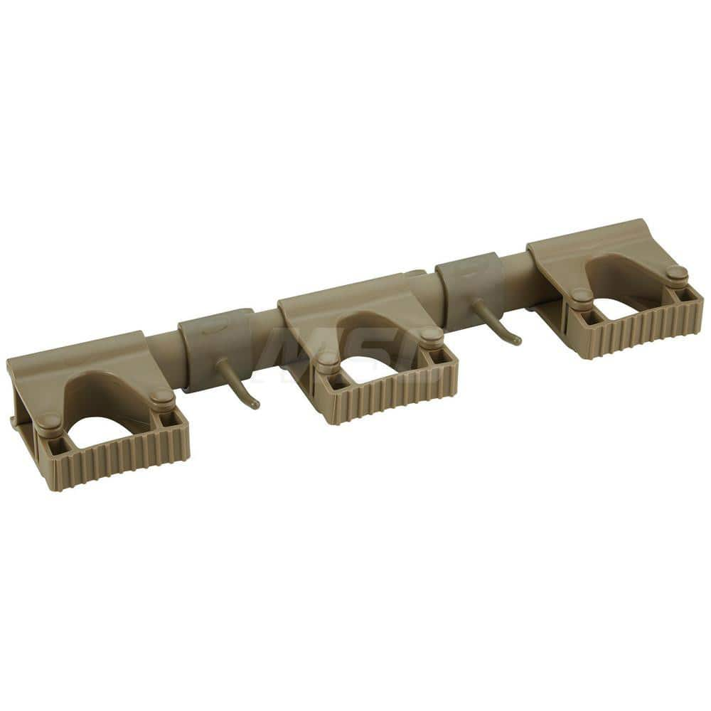 Mop & Broom Wall Hooks; Type: Wall Bracket; Number Of Holders: 5.000; Maximum Load Capacity: 6.61; Material: Polypropylene; TPE Rubber; Polyamide; Color: Brown; Width (Inch): 3.43