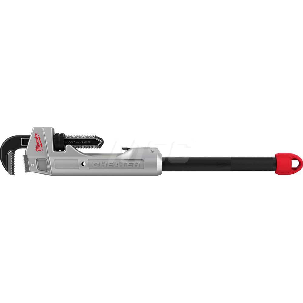 Adjustable Pipe Wrench: 24″ OAL, Aluminum 2-1/2″ Max Pipe Capacity