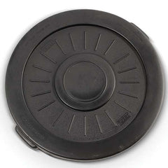 Trash Can & Recycling Container Lids; Lid Shape: Round; Lid Type: Flat; Container Shape: Round; Container Size Compatibility (Gal.): 55; Color/Finish: Black; Brand Compatibility: Toter; For Use With: Trash Cans; Material: Plastic; Overall Length: 28.90; L