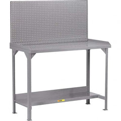 Little Giant - Stationary Work Benches, Tables Type: Work Bench Top Material: 12 Gauge Steel - Exact Industrial Supply