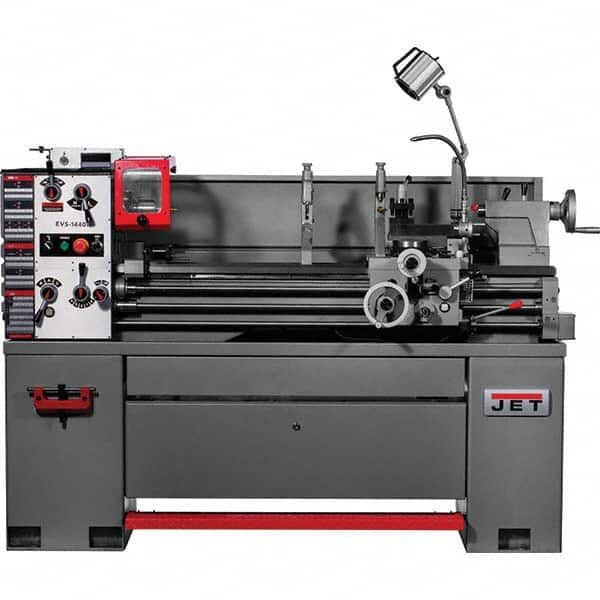 Jet - Bench, Engine & Toolroom Lathes Machine Type: Bench Lathe Spindle Speed Control: Electronic Variable Speed - Exact Industrial Supply