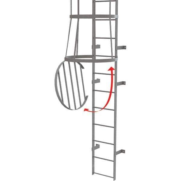 TRI-ARC - Ladder Accessories Type: Door For Use With: Tri-Arc Fixed Gray Steel Cage Ladders - Exact Industrial Supply