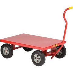 Little Giant - 1,200 Lb Capacity, 24" Wide x 36" Long x 13" High Cart - Steel, Rubber Casters - Exact Industrial Supply