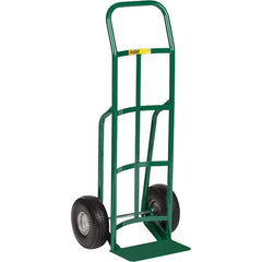 Little Giant - 800 Lb Capacity 47" OAH Hand Truck - Continuous Handle, Steel, Flat-Free Microcellular Foam Wheels - Exact Industrial Supply