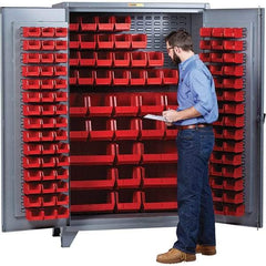 Little Giant - Storage Cabinet - Steel, 48" Wide x 26" Deep x 78" High - Exact Industrial Supply