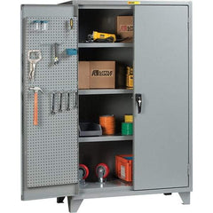 Little Giant - 3 Shelf Storage Cabinet - Steel, 60" Wide x 26" Deep x 78" High - Exact Industrial Supply