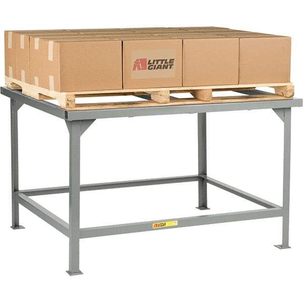 Little Giant - 42 Wide x 48" Deep x 30" High, Steel Workbench - Fixed Legs - Exact Industrial Supply