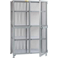 Little Giant - 3 Shelf Storage Cabinet - Steel, 61" Wide x 39" Deep x 78" High - Exact Industrial Supply