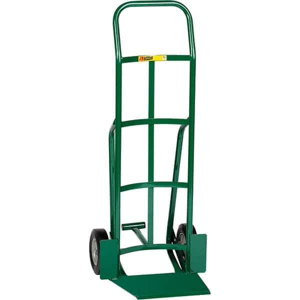 Little Giant - 800 Lb Capacity 47" OAH Hand Truck - Continuous Handle, Steel, Rubber Wheels - Exact Industrial Supply