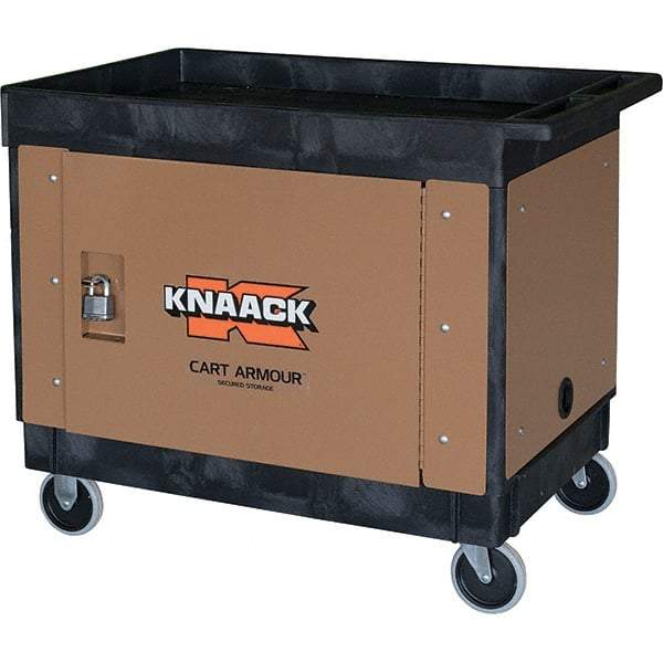 Knaack - Job Site Storage Unit - 23-3/4" Wide x 3-1/2" Deep x 36-1/4" High, Steel, Tan - Exact Industrial Supply