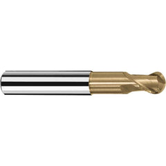 Fraisa - 3/8" Diam, 3/8" LOC, 2 Flute Solid Carbide Ball End Mill - Exact Industrial Supply