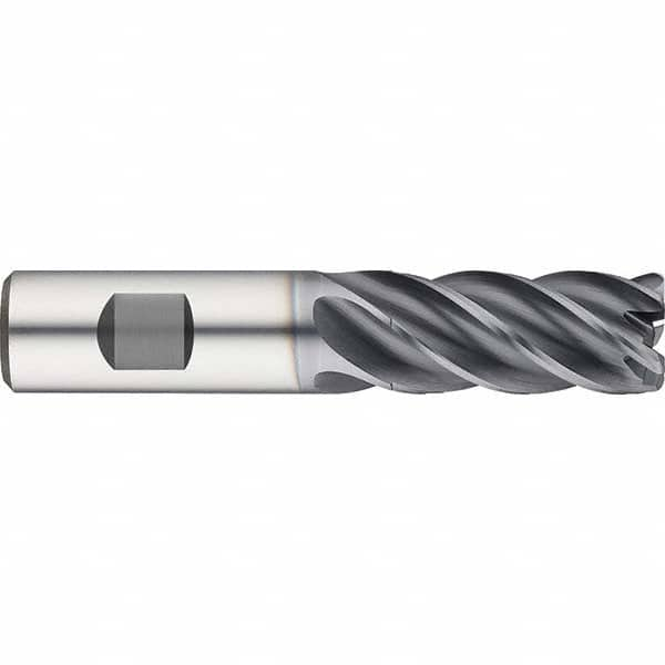 Guhring - 5/16" Diam 5 Flute Solid Carbide 0.06" Corner Radius End Mill - Exact Industrial Supply