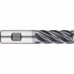 Guhring - 5/16" Diam 5 Flute Solid Carbide 0.06" Corner Radius End Mill - Exact Industrial Supply