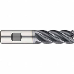 Guhring - 1/2" Diam 5 Flute Solid Carbide 0.12" Corner Radius End Mill - Exact Industrial Supply