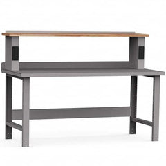 Rousseau Metal - Stationary Work Benches, Tables Type: Work Bench Top Material: Painted Steel - Exact Industrial Supply