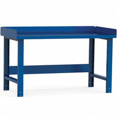 Rousseau Metal - Stationary Work Benches, Tables Type: Work Bench Top Material: Painted Steel - Exact Industrial Supply