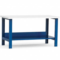 Rousseau Metal - Stationary Work Benches, Tables Type: Work Bench Top Material: Laminated Plastic - Exact Industrial Supply