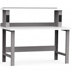Rousseau Metal - Stationary Work Benches, Tables Type: Work Bench Top Material: Laminated Plastic - Exact Industrial Supply