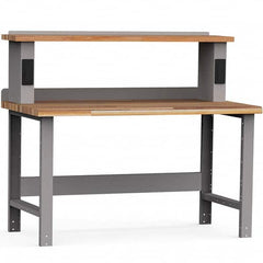Rousseau Metal - Stationary Work Benches, Tables Type: Work Bench Top Material: Laminated Wood - Exact Industrial Supply