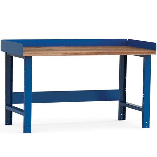 Rousseau Metal - Stationary Work Benches, Tables Type: Work Bench Top Material: Laminated Wood - Exact Industrial Supply