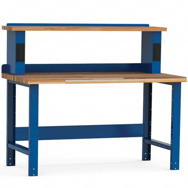 Rousseau Metal - Stationary Work Benches, Tables Type: Work Bench Top Material: Laminated Wood - Exact Industrial Supply