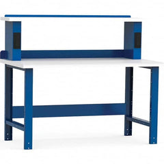 Rousseau Metal - Stationary Work Benches, Tables Type: Work Bench Top Material: Laminated Plastic - Exact Industrial Supply