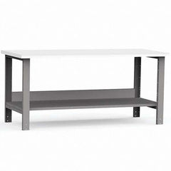Rousseau Metal - Stationary Work Benches, Tables Type: Work Bench Top Material: Laminated Plastic - Exact Industrial Supply