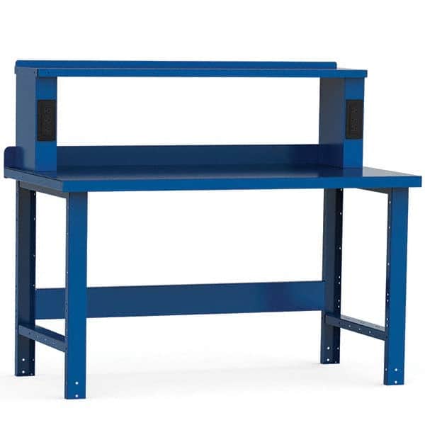 Rousseau Metal - Stationary Work Benches, Tables Type: Work Bench Top Material: Painted Steel - Exact Industrial Supply