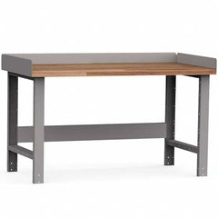 Rousseau Metal - Stationary Work Benches, Tables Type: Work Bench Top Material: Laminated Wood - Exact Industrial Supply