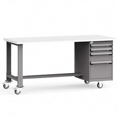 Rousseau Metal - Mobile Work Benches Type: Mobile Workbench Length: 60 (Inch) - Exact Industrial Supply