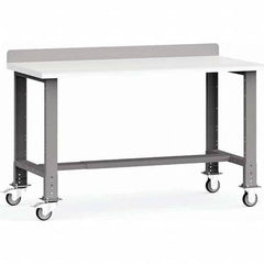 Rousseau Metal - Stationary Work Benches, Tables Type: Work Bench Top Material: Laminated Plastic - Exact Industrial Supply