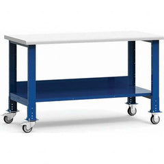 Rousseau Metal - Mobile Work Benches Type: Mobile Workbench Length: 60 (Inch) - Exact Industrial Supply