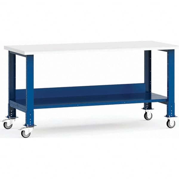 Rousseau Metal - Mobile Work Benches Type: Mobile Workbench Length: 72 (Inch) - Exact Industrial Supply