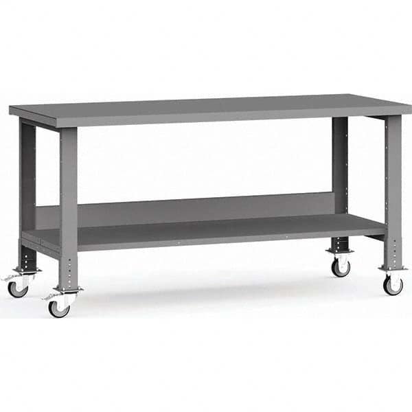 Rousseau Metal - Mobile Work Benches Type: Mobile Workbench Length: 72 (Inch) - Exact Industrial Supply