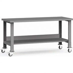 Rousseau Metal - Mobile Work Benches Type: Mobile Workbench Length: 72 (Inch) - Exact Industrial Supply
